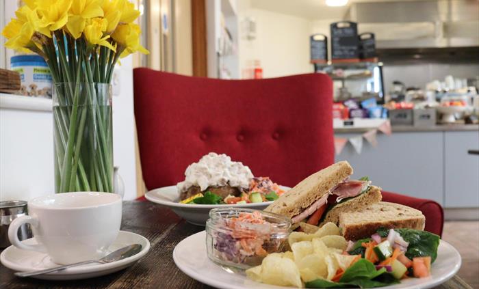 Food at Caffi Cyfle